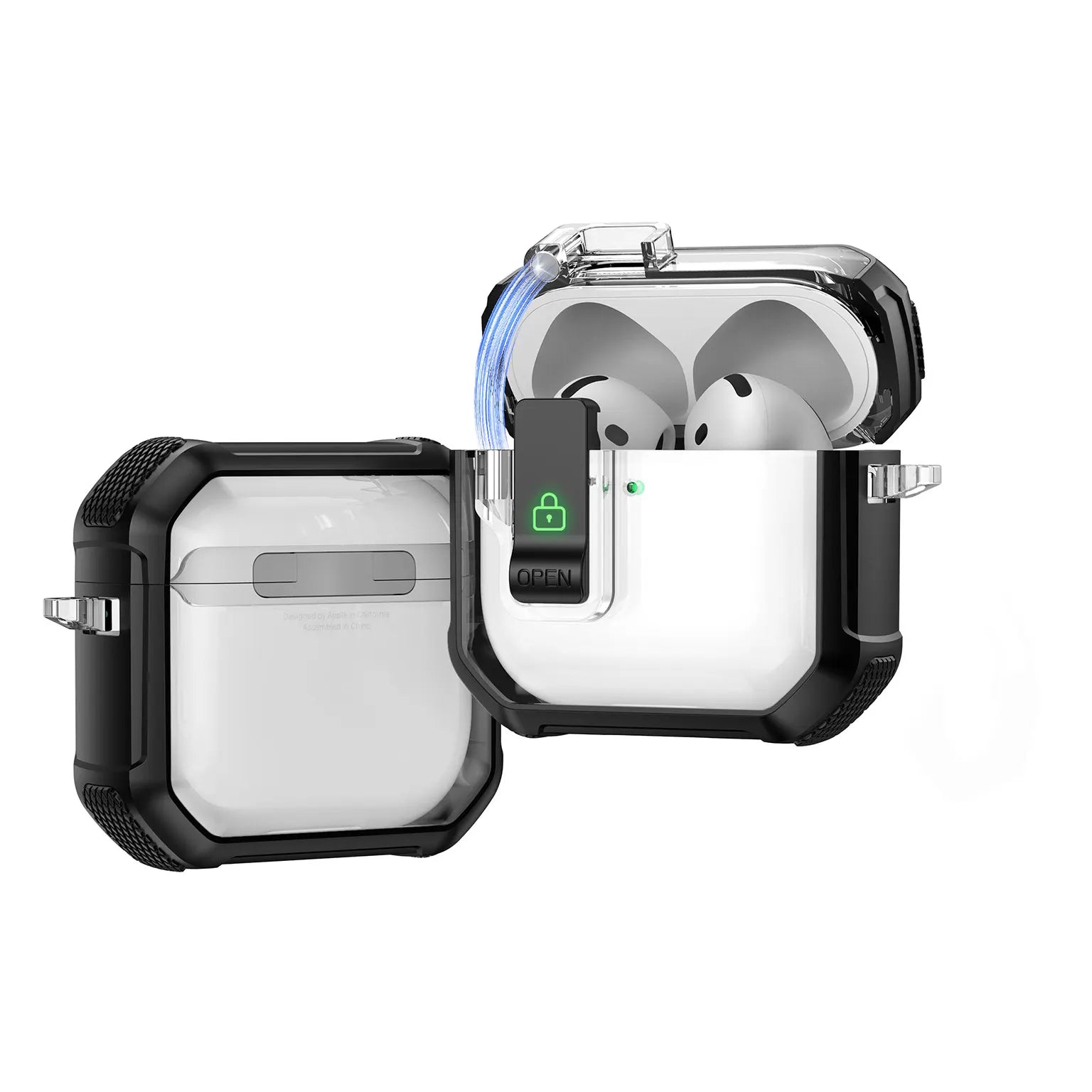 Cases & Covers Shockproof Protective Hard Shell Cover with Lock for Airpods Pro 3