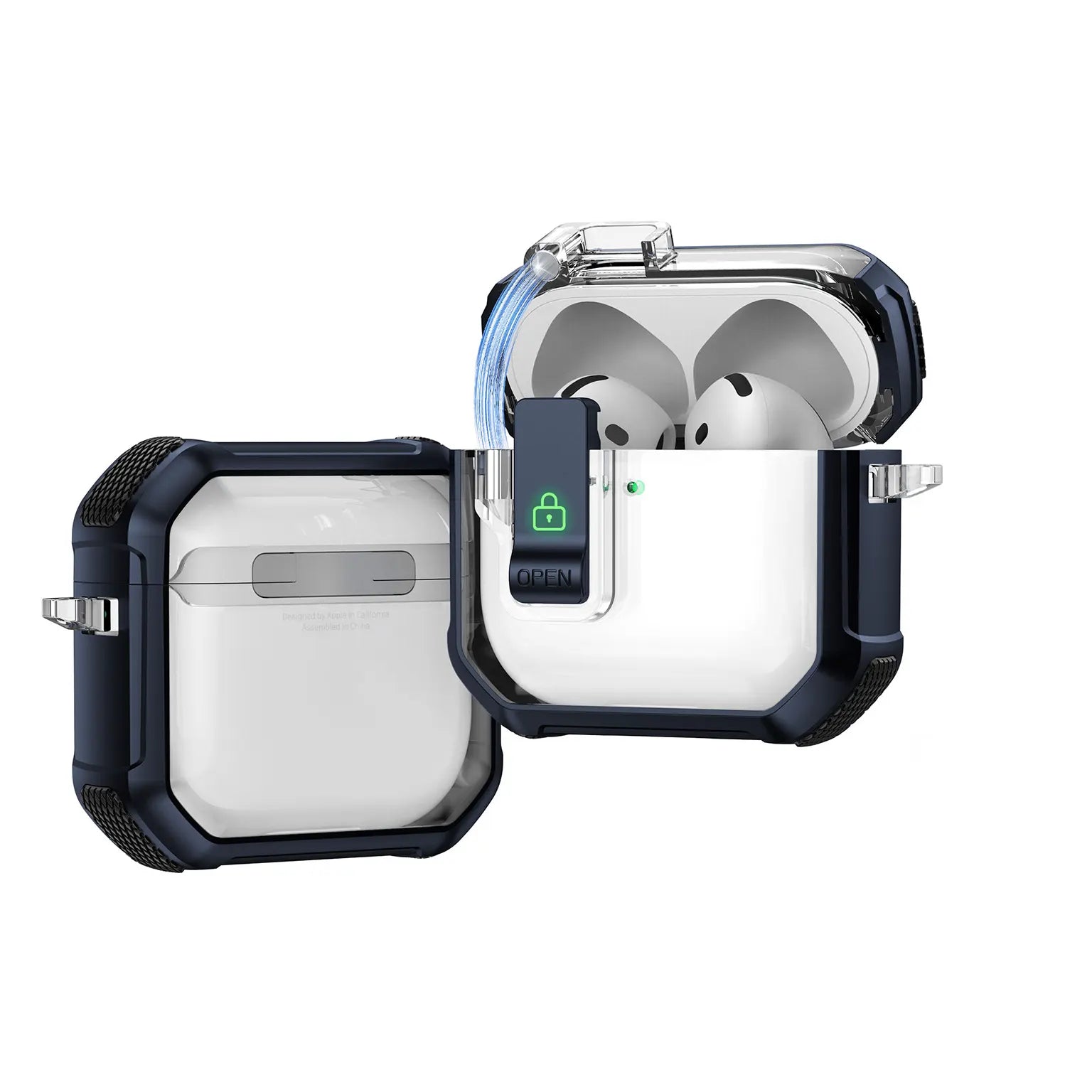Cases & Covers Shockproof Protective Hard Shell Cover with Lock for Airpods Pro 3