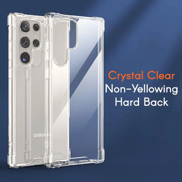 Cases & Covers Shockproof Transparent Hard Back Soft Edge Case for Samsung S25 Ultra