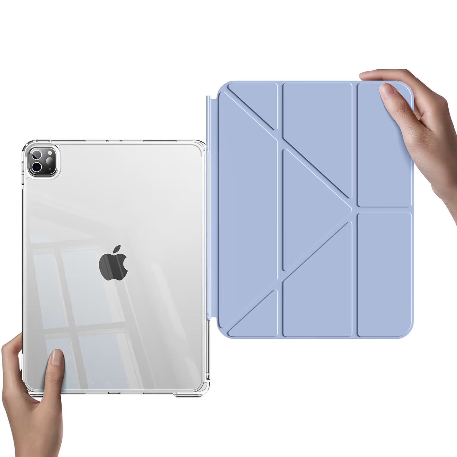 Cases & Covers Multifold Slim Soft Touch Leather Texture TPU Smart Cover for iPad Air 4 | Air 5 M1 (10.9 inch) | Air 6 M2 | Air 7 M3 (11 inch)