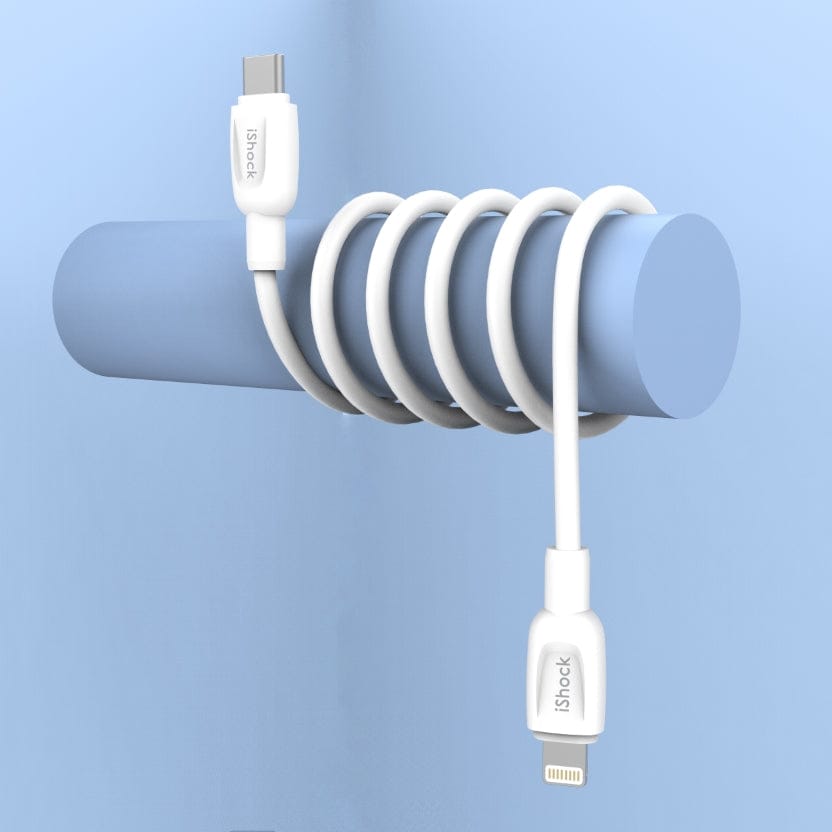 Power & Cable Silicone Fast Charging Type-C to Lighting Cable 1 Meter 3A