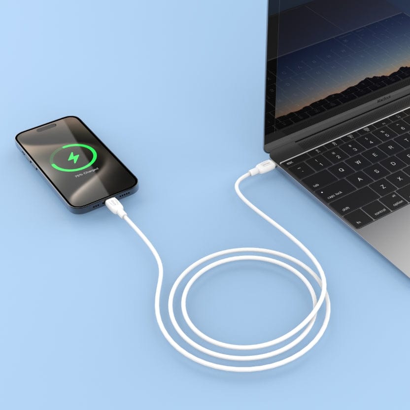 Power & Cable Silicone Fast Charging Type-C to Type-C Cable 1 Meter 3A