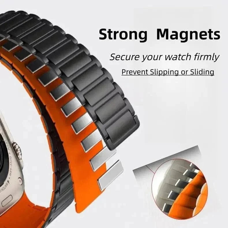 ktusu Generic Watch Bands Silicone Magnetic skin-friendly Band for Apple Watch 42 | 44 | 45 | Ultra 49 | 46mm S10