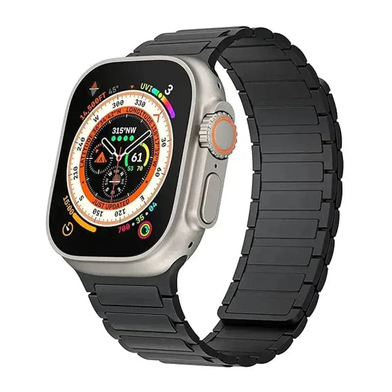 ktusu Generic Watch Bands Silicone Magnetic skin-friendly Band for Apple Watch 42 | 44 | 45 | Ultra 49 | 46mm S10 Black