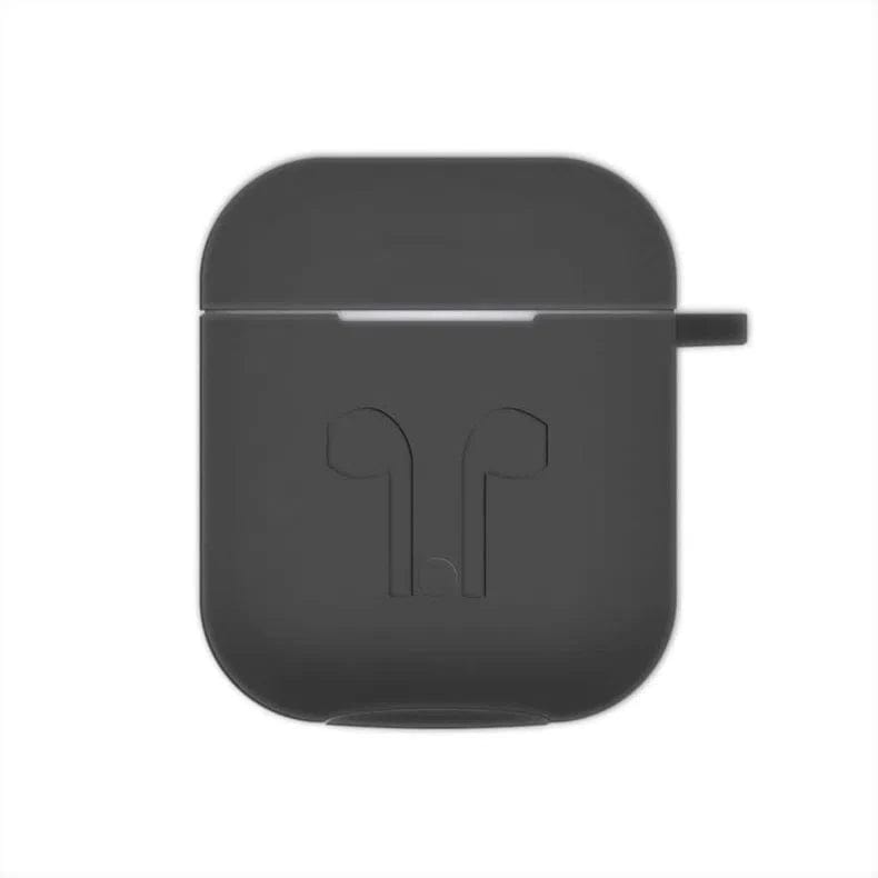 Cases & Covers for Airpods 1 | 2 / Dark Grey Apple Airpods Cases Covers Silicone Soft