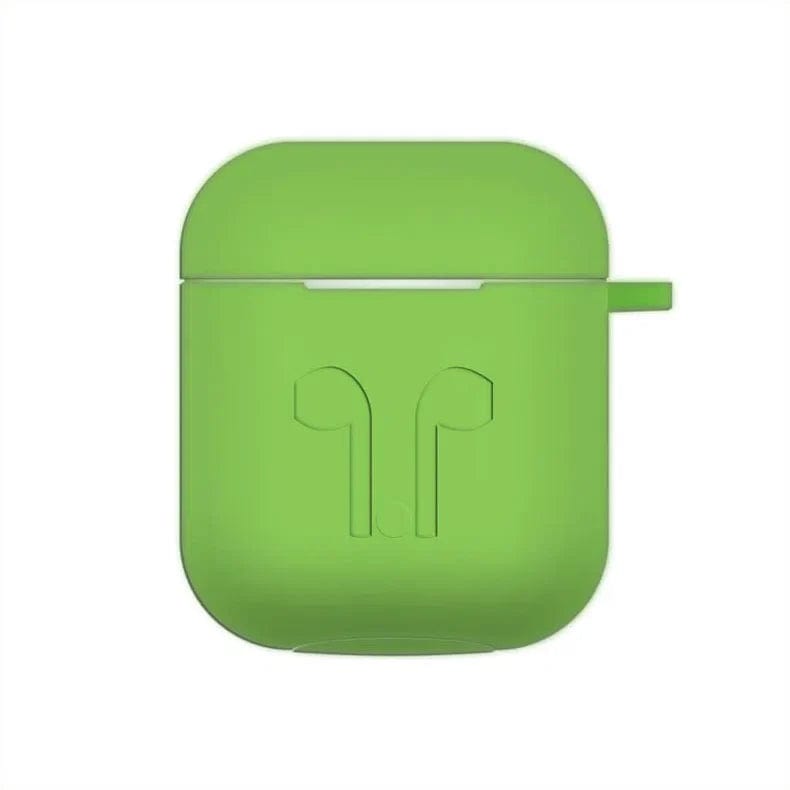 Cases & Covers for Airpods 1 | 2 / Green Apple Airpods Cases Covers Silicone Soft