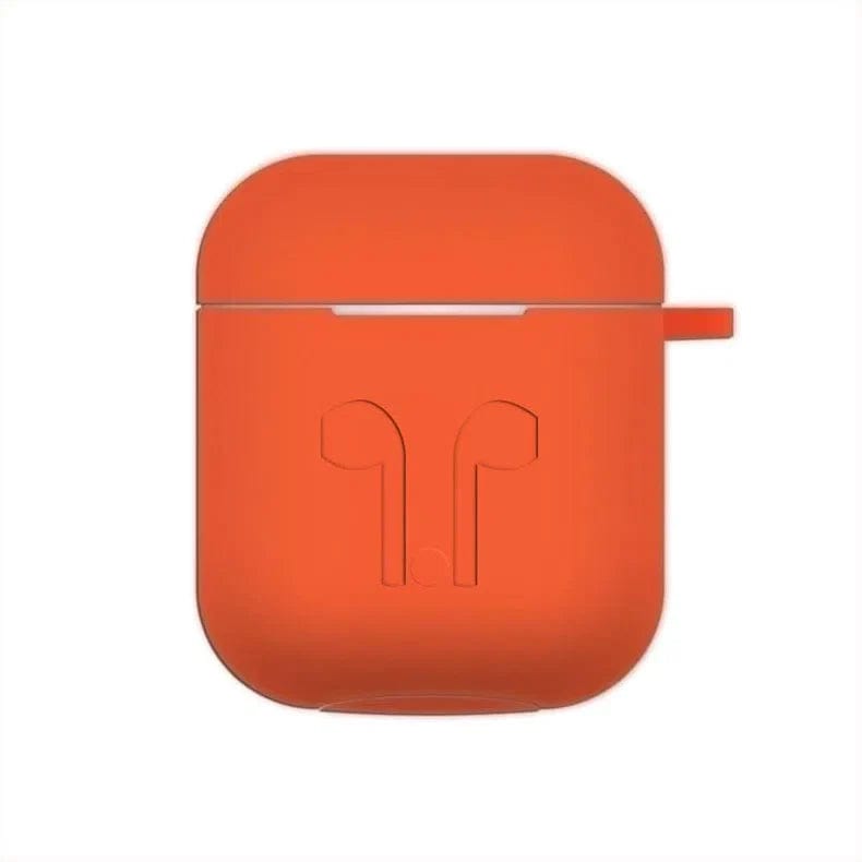 Cases & Covers for Airpods 1 | 2 / Orange Apple Airpods Cases Covers Silicone Soft