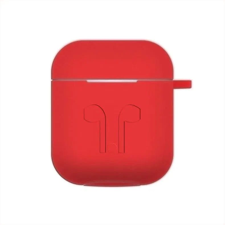 Cases & Covers for Airpods Pro / Red Apple Airpods Cases Covers Silicone Soft