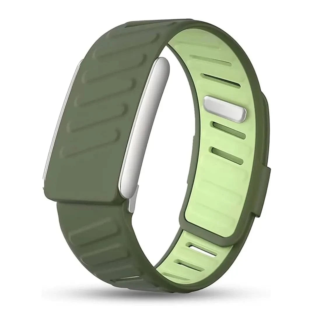 ktusu Generic Watch Bands Silicone Soft Sports Loop Adjustable Replacement Strap for Whoop 5.0 Army Green