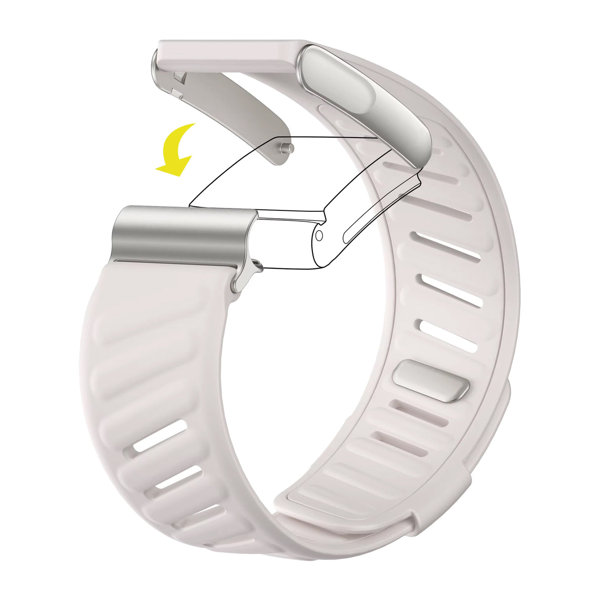 Silicone Soft Sports Loop Adjustable Replacement Strap for Whoop 5.0 (MG) ECG | LIFE