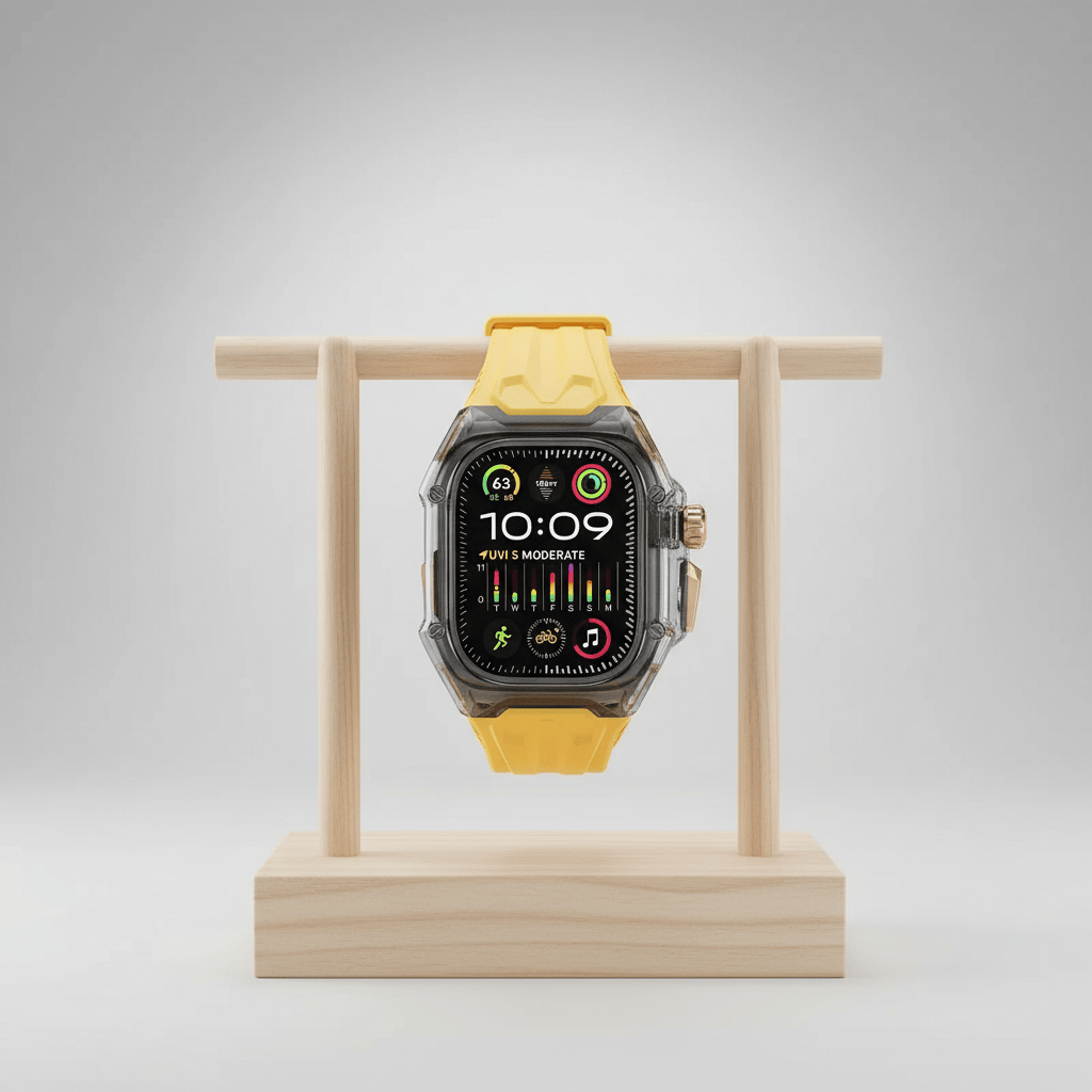 Watch Bands Silicone Watch Band with Protective Rugged Hard Cover for Apple Watch 42mm S10