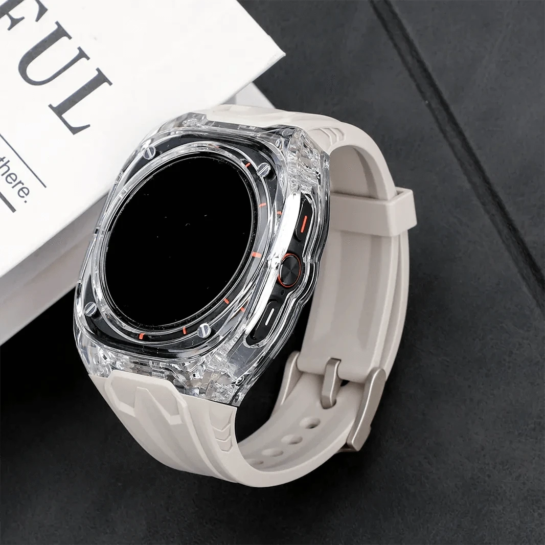 ktusu Generic Watch Bands Silicone Watch Band with Protective Rugged Hard Cover for Samsung Watch Ultra 47mm