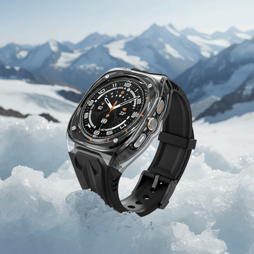 Watch Bands Silicone Watch Band with Protective Rugged Hard Cover for Samsung Watch Ultra 47mm