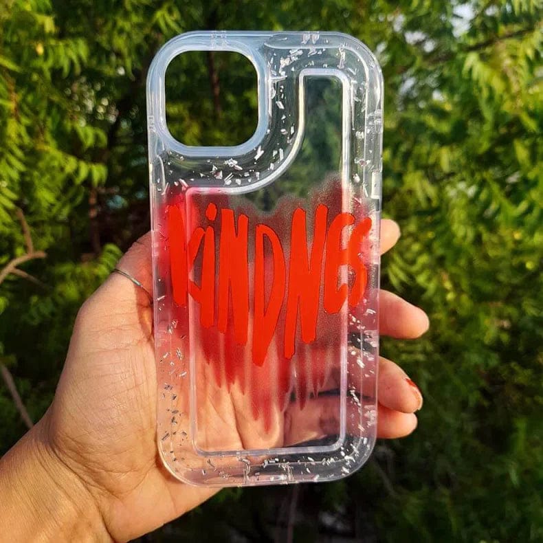 Silver Glitter Clear Soft Case for iPhone 13