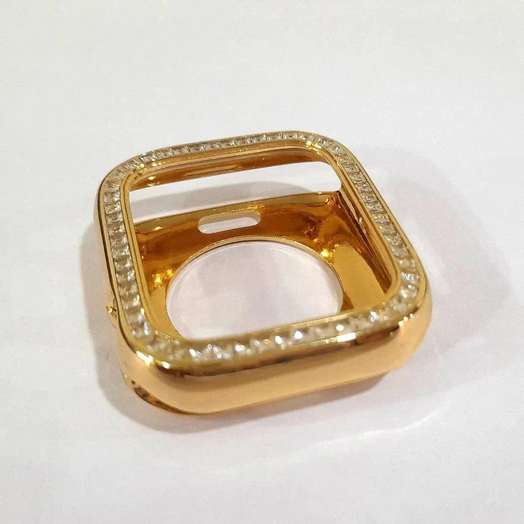 Single Rhinestone Aluminum Full Body Cover for Apple Watch 40mm