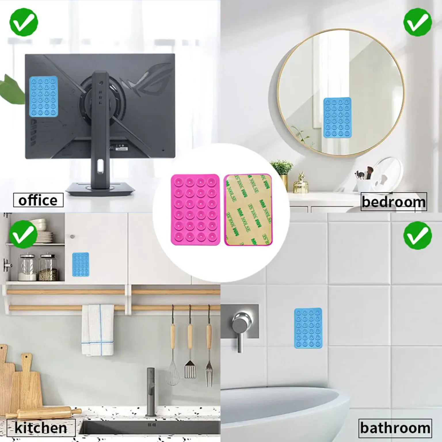 Enhancement Single-Side Anti-Slip Silicone Grip Suction Cup Mobile Phone Holder
