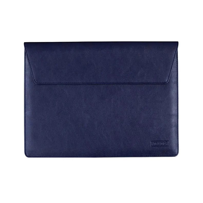 Slim Faux Leather Business Sleeves Bag for MacBook | Laptop Up to 13.3 inch Laptop / Midnight Blue - Ktusu