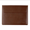 Slim Faux Leather Business Sleeves Bag for MacBook | Laptop Up to 13.3 inch Laptop / Tan Brown - Ktusu