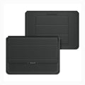 3-in-1 Foldable Multi-Function PU Leather Sleeves Bag for MacBook | Laptop Up to 15.6 inch Laptop / Black - Ktusu