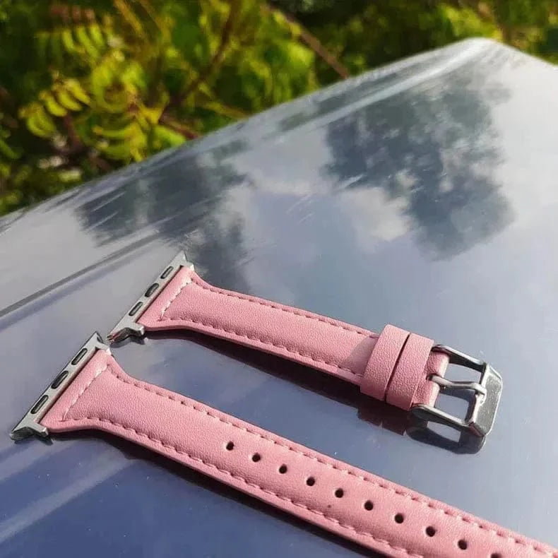Slim Classic Leather Texture Band for Apple Watch 42 | 44 | 45 | Ultra 49 | 46mm S10