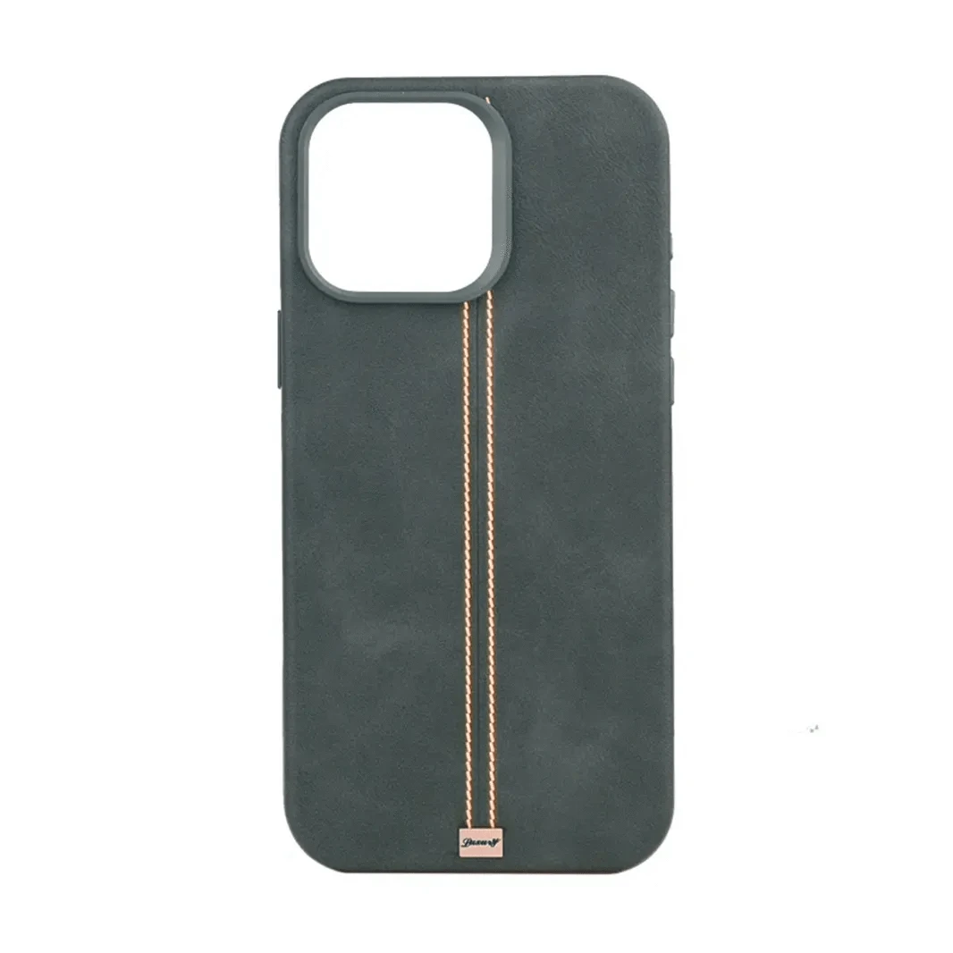 ktusu iShock Cases & Covers Slim Retro Business Leather Cover with Metal Frame Camera Protection for iPhone 15 Pro Max Gray