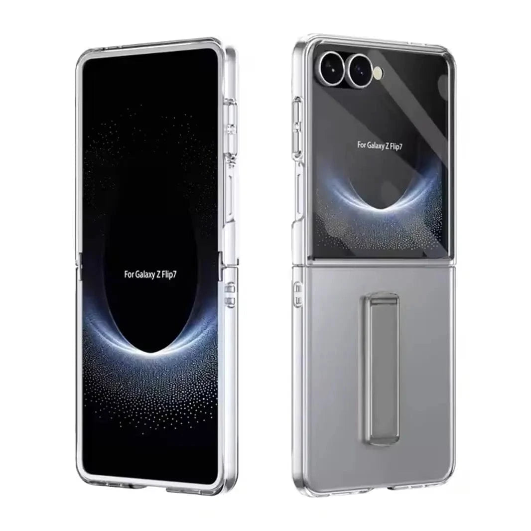 Slim Thin Transparent Foldable Stand Case for Samsung Z Flip7