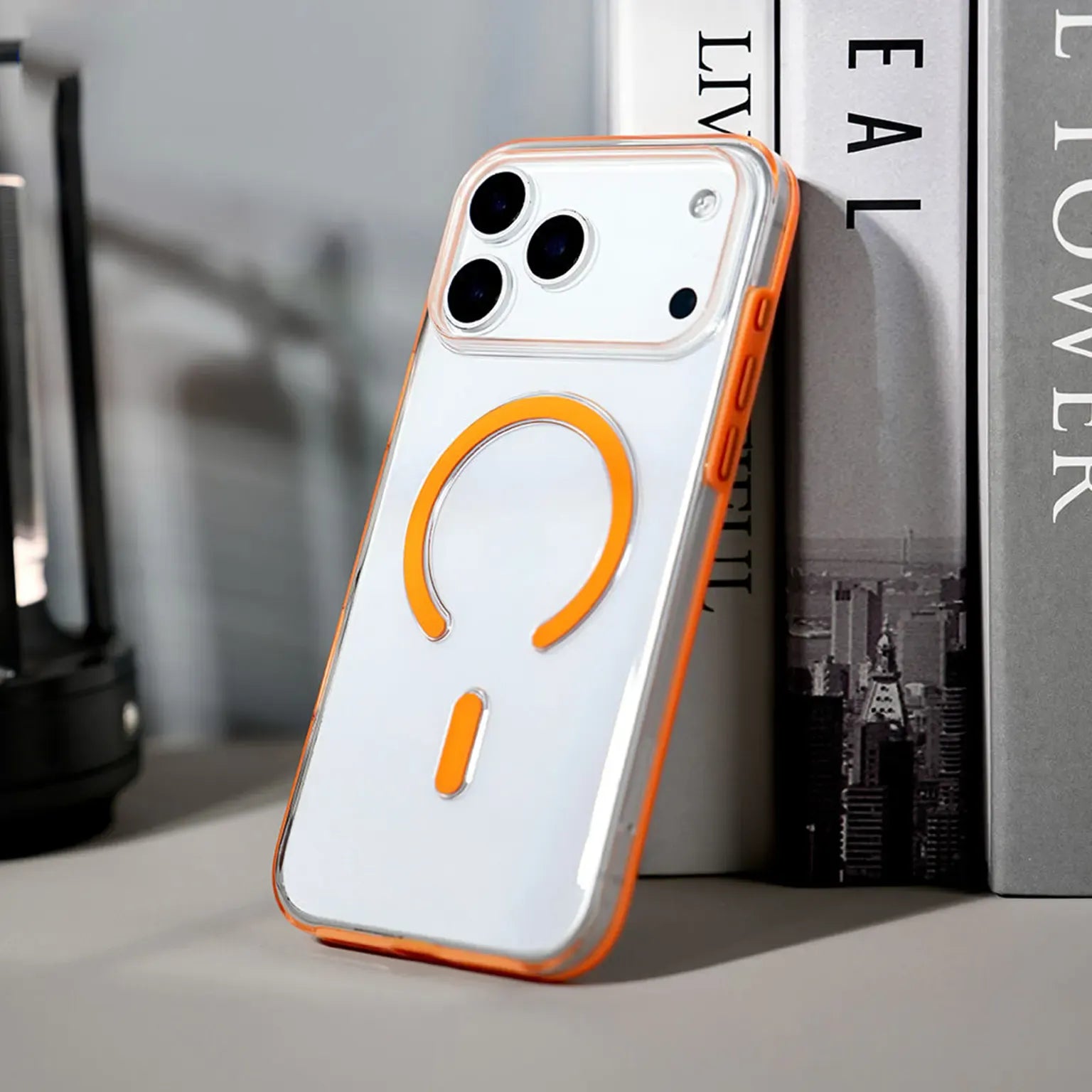 Cases & Covers Slim Thin Transparent Magnetic Wireless Charge Hard Case for iPhone 17 Pro Max