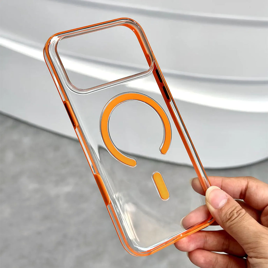 Cases & Covers Slim Thin Transparent Magnetic Wireless Charge Hard Case for iPhone 17 Pro Max