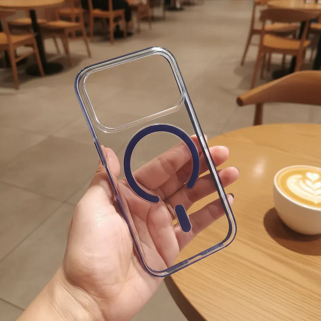 Cases & Covers Slim Thin Transparent Magnetic Wireless Charge Hard Case for iPhone 17 Pro Max