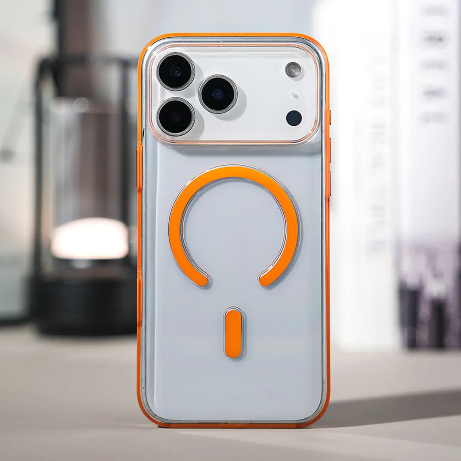 Cases & Covers Slim Thin Transparent Magnetic Wireless Charge Hard Case for iPhone 17 Pro Max