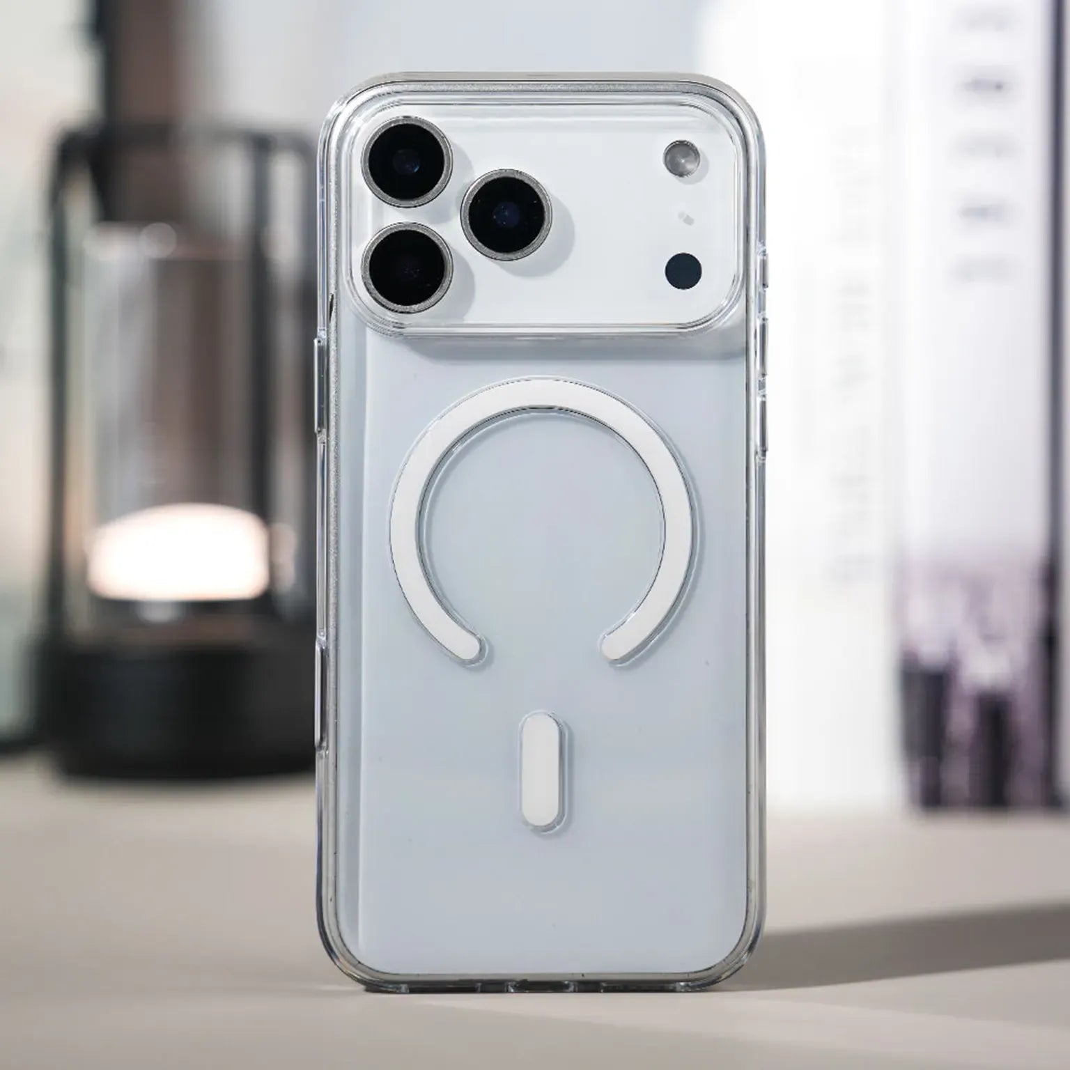 Cases & Covers Slim Thin Transparent Magnetic Wireless Charge Hard Case for iPhone 17 Pro Max