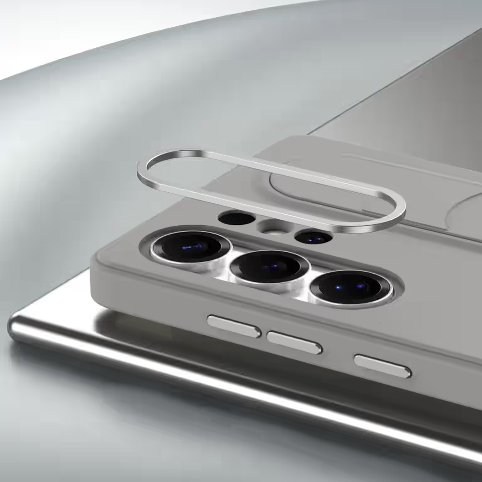 Cases & Covers Smart Key Control Wristband Kickstand PC + Silicone Case for Samsung S25 Ultra