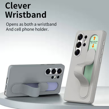 Cases & Covers Smart Key Control Wristband Kickstand PC + Silicone Case for Samsung S25 Ultra