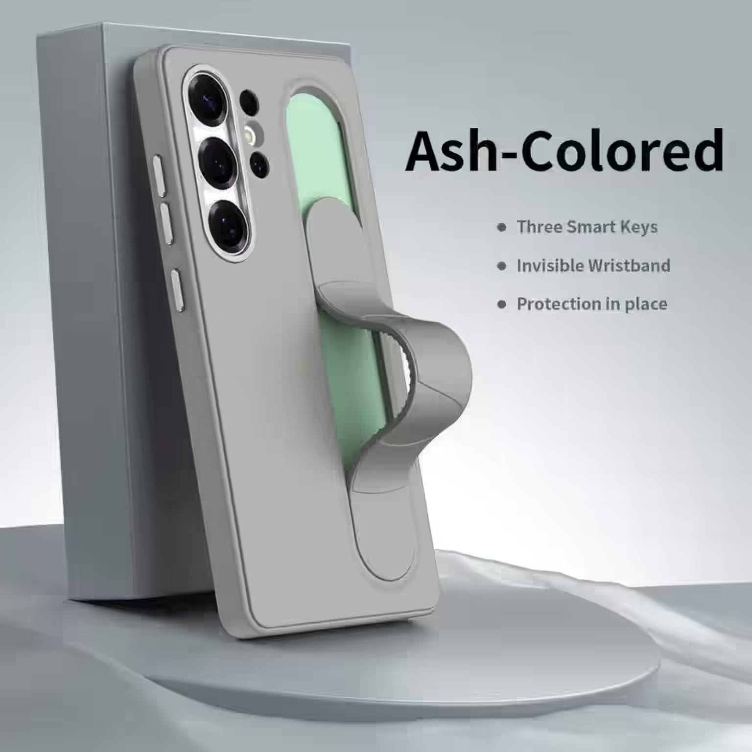 Cases & Covers Smart Key Control Wristband Kickstand PC + Silicone Case for Samsung S25 Ultra