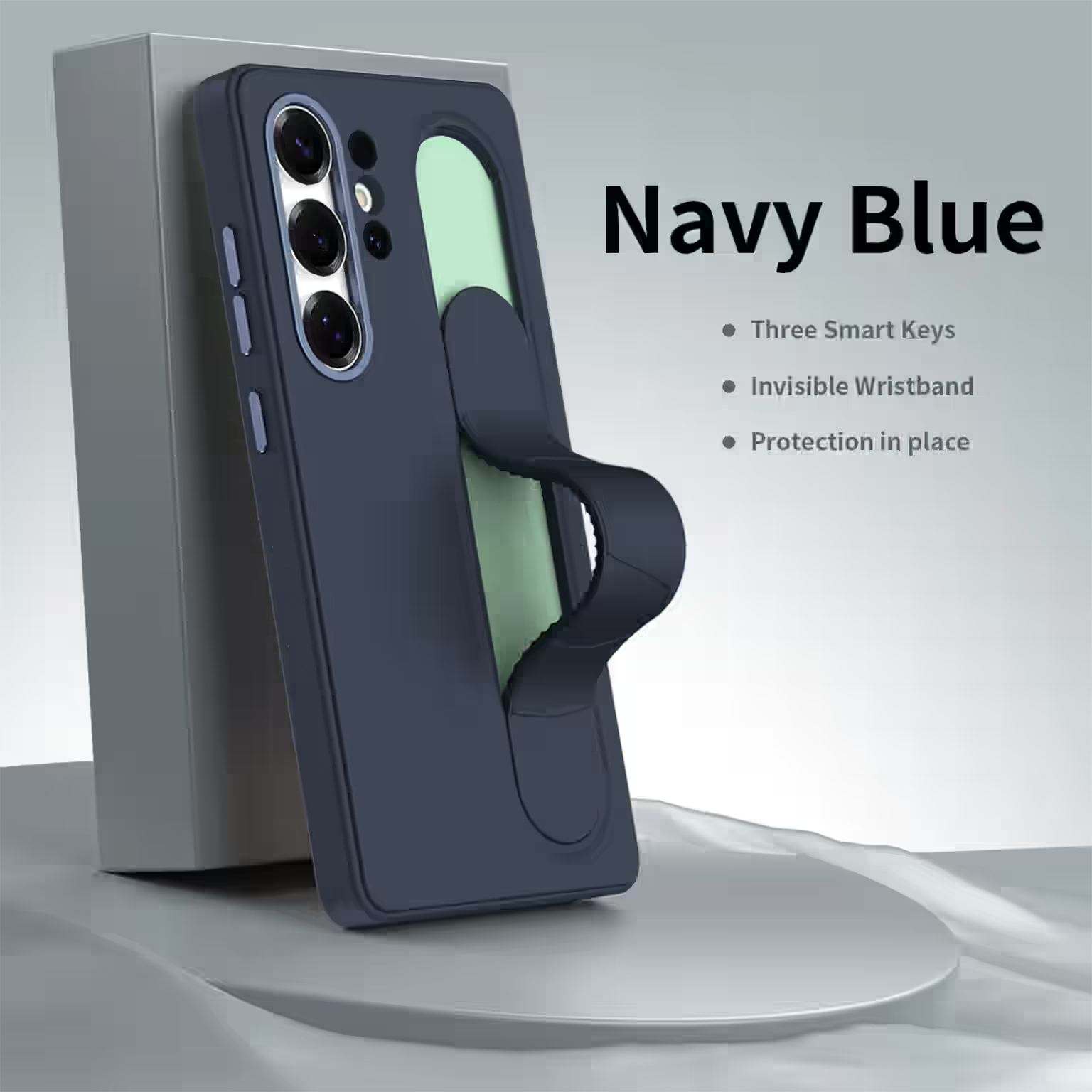 Cases & Covers Smart Key Control Wristband Kickstand PC + Silicone Case for Samsung S25 Ultra