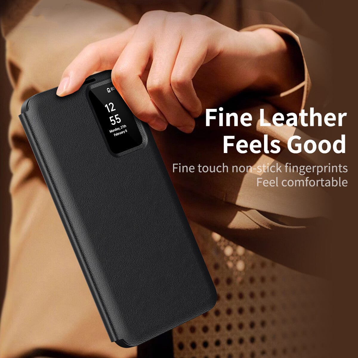 Smart View Wallet Case for Samsung S24 Ultra