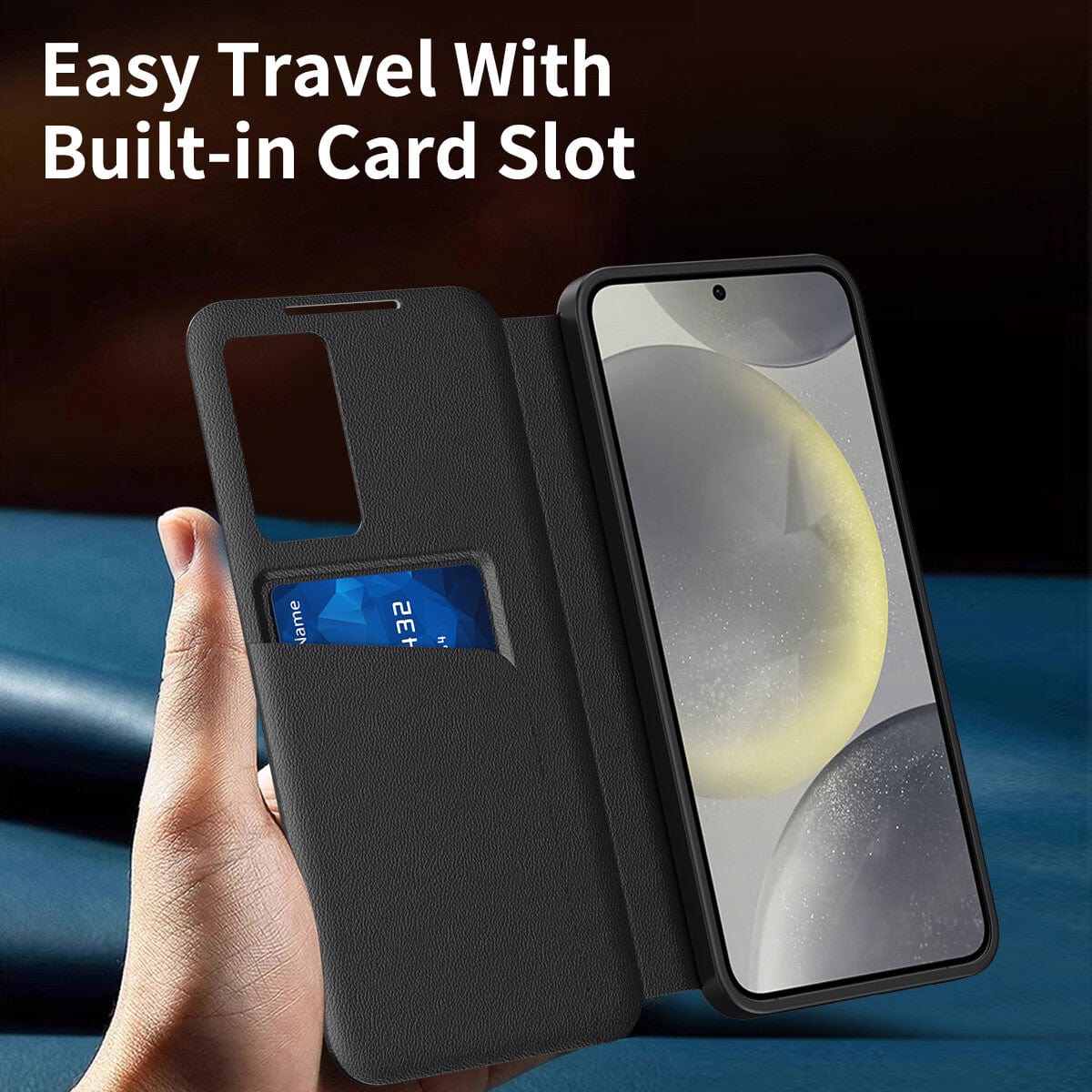 Smart View Wallet Case for Samsung S24 Ultra