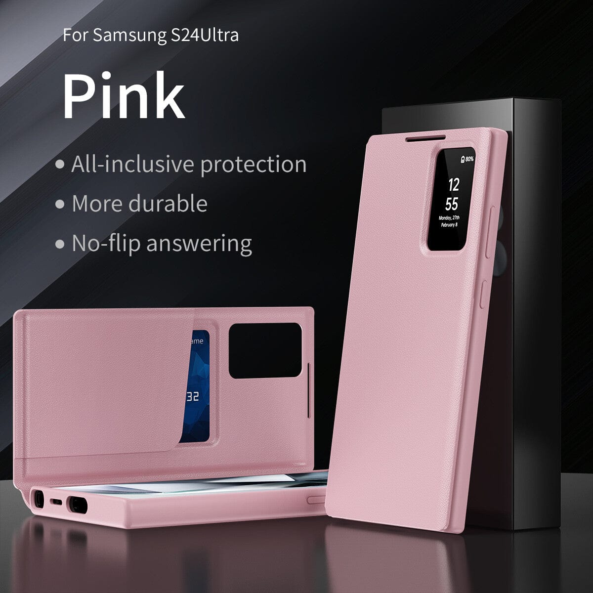 Smart View Wallet Case for Samsung S24 Ultra
