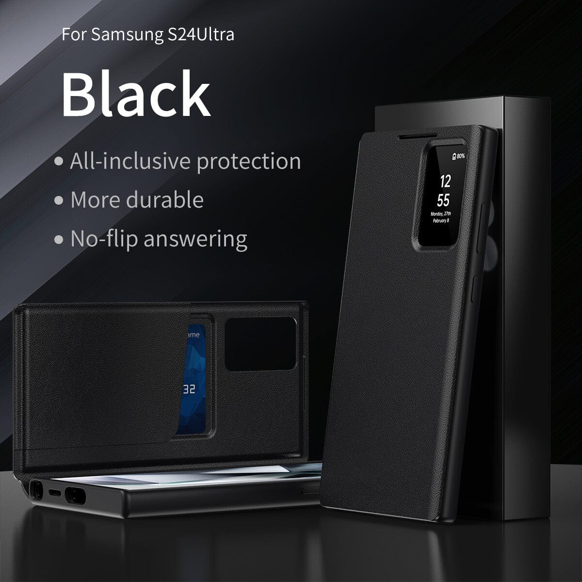 Smart View Wallet Case for Samsung S24 Ultra