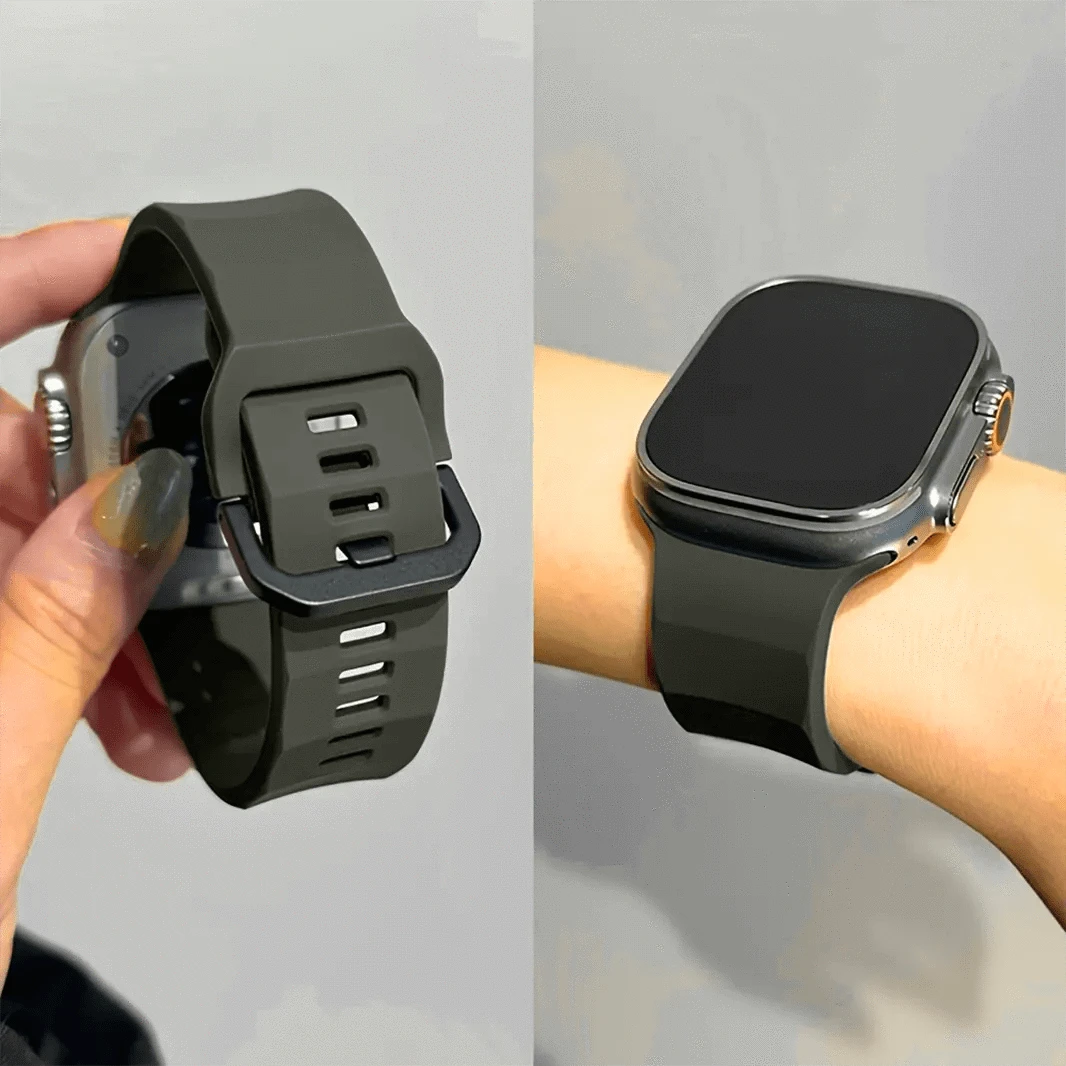 Soft Silicone Ripple Band for Apple Watch 38 | 40 | 41 | 42mm S10
