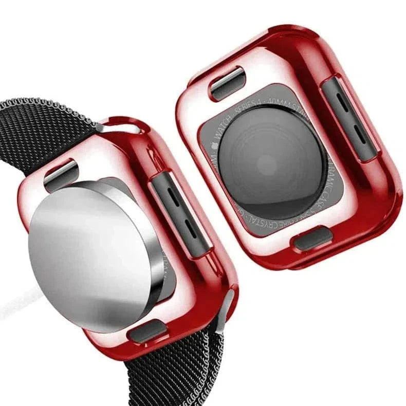 Cases & Covers Soft Slim Shiny 360 Degree Body Bumper for Apple Watch 40mm
