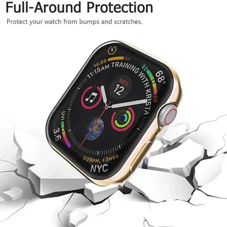 Cases & Covers Soft Slim Shiny 360 Degree Body Bumper for Apple Watch 41mm