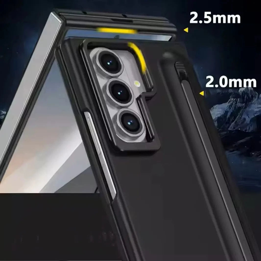 Soft Touch Coating Lens Bracket Case With Pen for Samsung Z Fold7