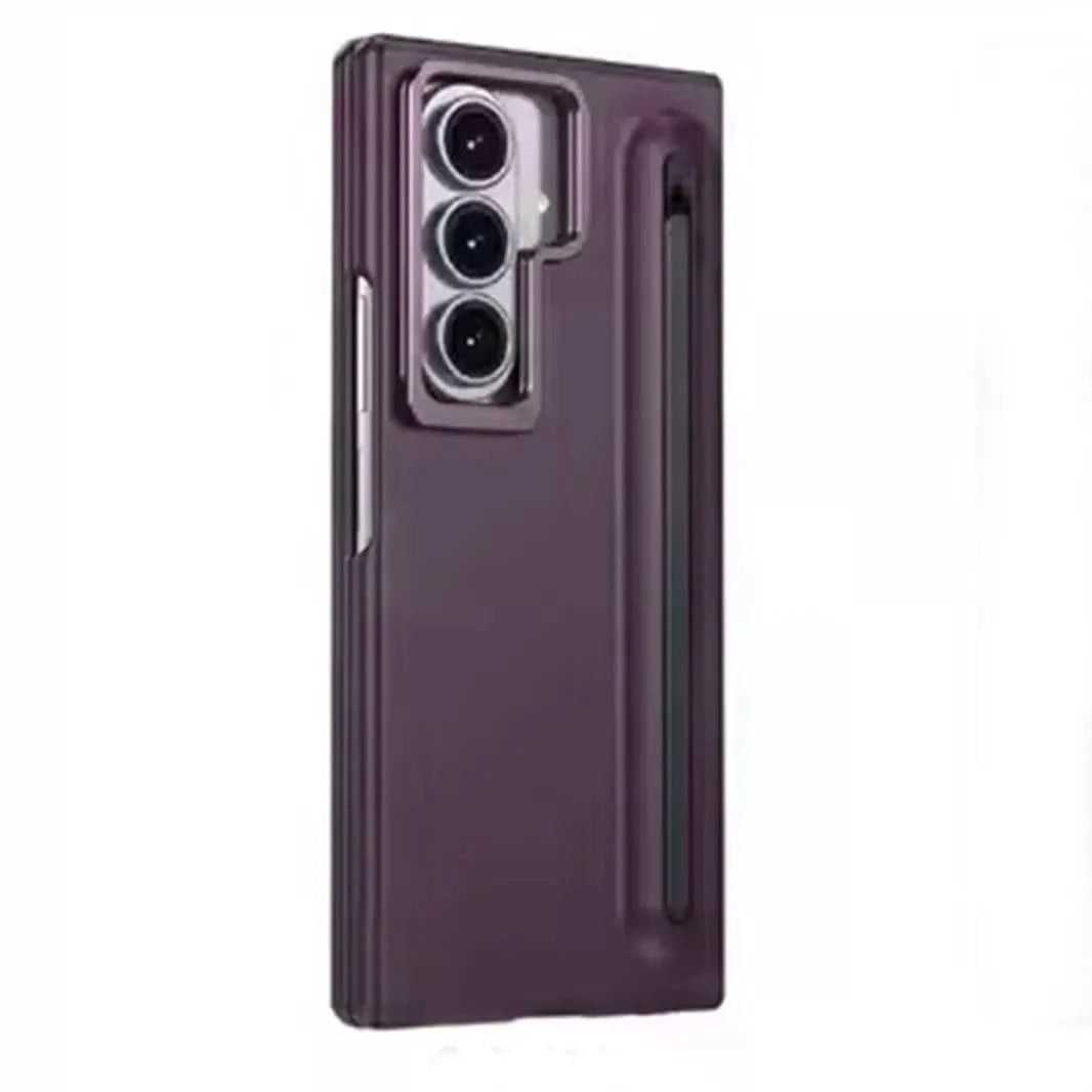 Soft Touch Coating Lens Bracket Case With Pen for Samsung Z Fold7