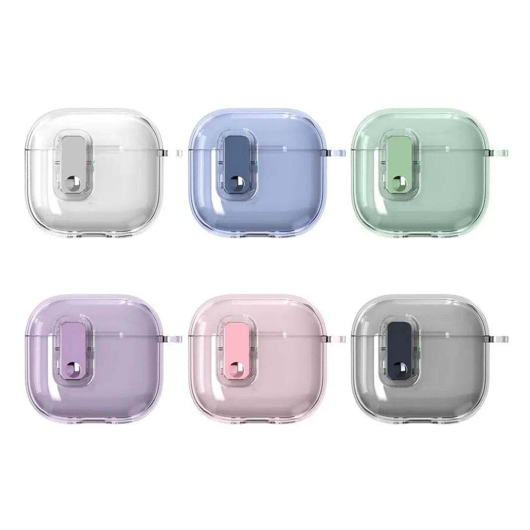 ktusu Generic Cases & Covers Soft TPU Clear Lock Clip Keychain Cover for Samsung Galaxy Buds 3 | 3 Pro