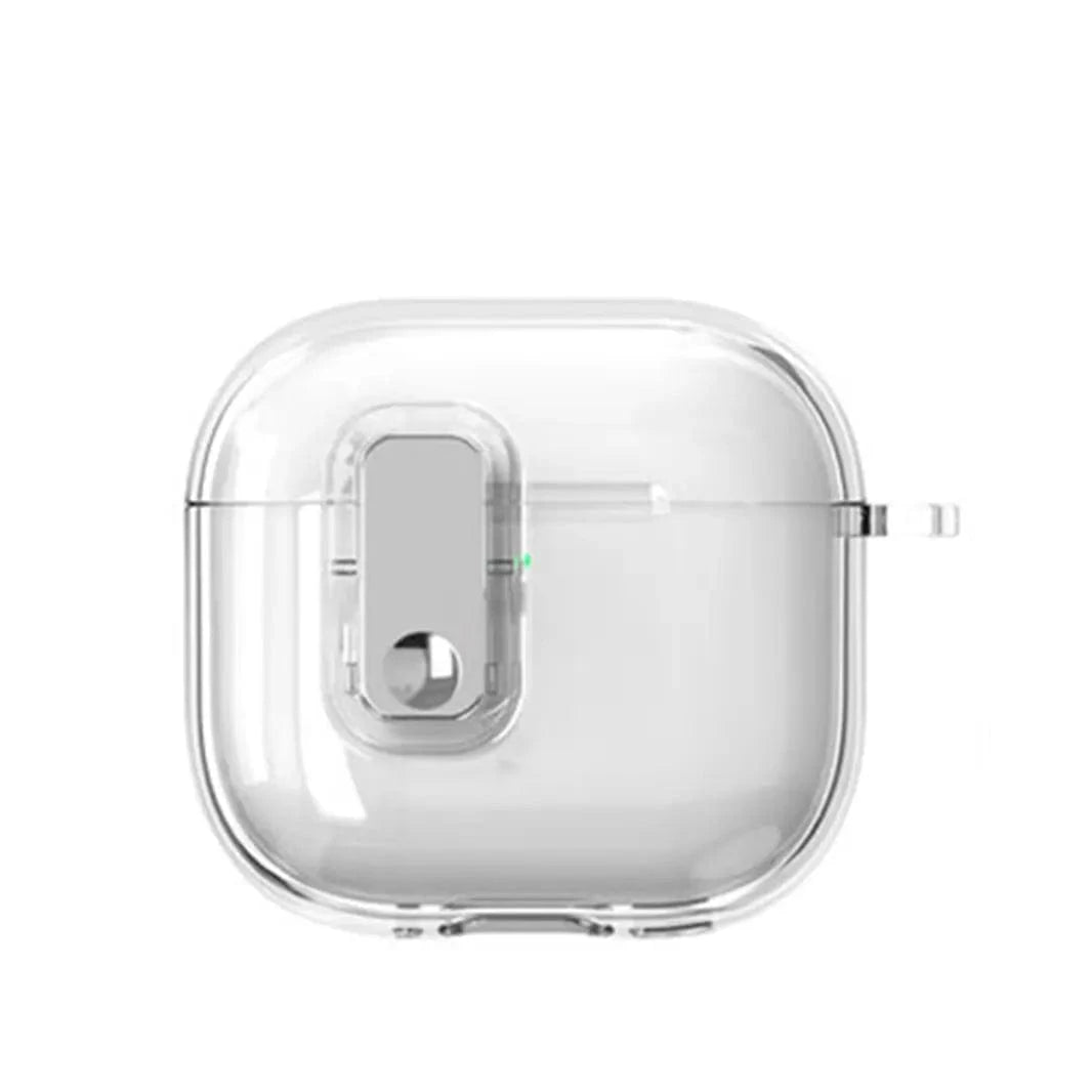 ktusu Generic Cases & Covers Soft TPU Clear Lock Clip Keychain Cover for Samsung Galaxy Buds 3 | 3 Pro Clear