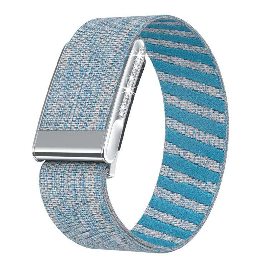 Sparkling Rhinestone Breathable Nylon Sports Loop Adjustable Replacement Strap for Whoop 5.0 PEAK KTSUJLMED 8964369331316