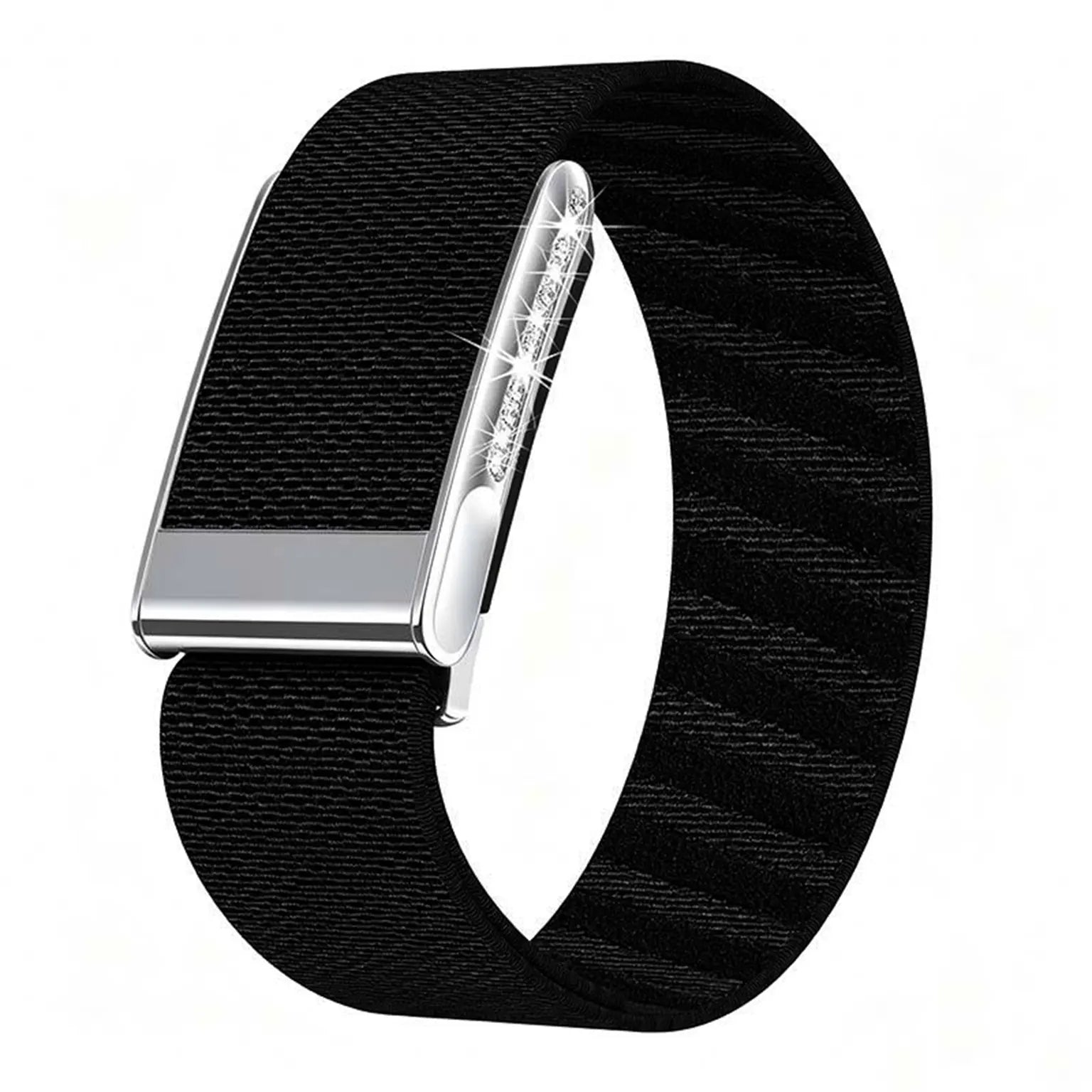 Sparkling Rhinestone Breathable Nylon Sports Loop Adjustable Replacement Strap for Whoop 5.0 PEAK KTSUVT7X1 8915044842610