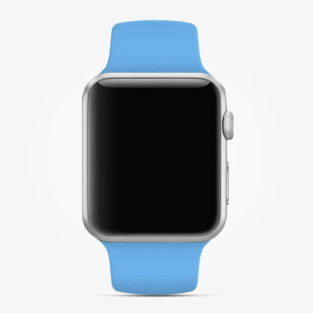 ktusu Generic Watch Bands Sports Silicone Watch Band for Apple Watch 42 | 44 | 45 | Ultra 49 | 46mm S10 Baby Blue / M / L
