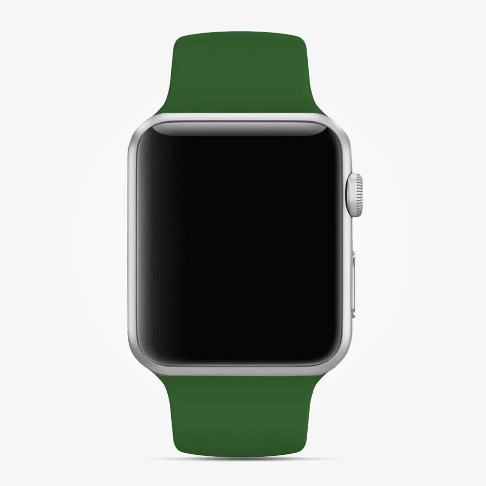 ktusu Generic Watch Bands Sports Silicone Watch Band for Apple Watch 42 | 44 | 45 | Ultra 49 | 46mm S10 Dark olive green / S / M